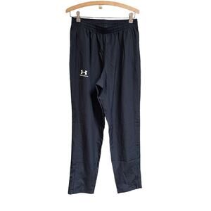 Under Armour Men’s Black Loose Fit Lined Windbreaker Pull On Pants Size Medium